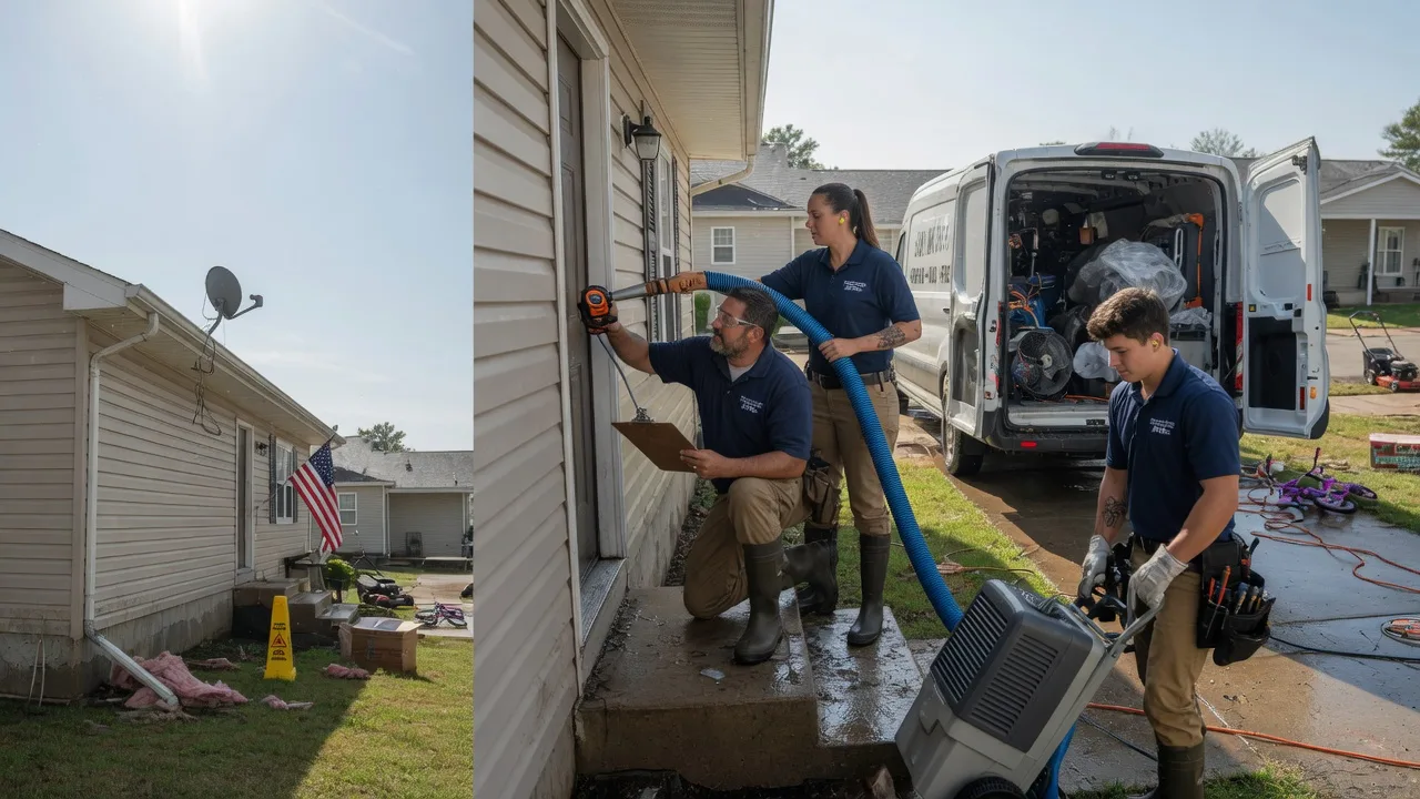 Ceiling Water Damage Restoration in Center Cross, VA near me